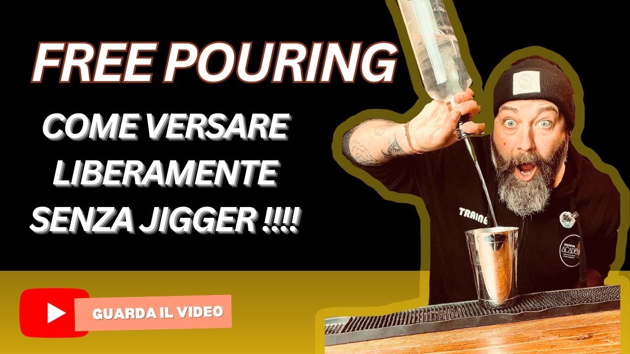 FREE POURING !!!  Come versare con la mano destra..!!!