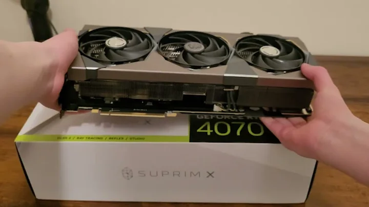 Unboxing and Installing the RTX 4070 TI