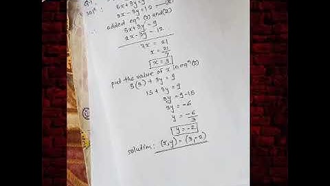 Linear equation in two variable part 2