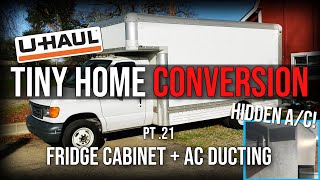 Stealth RESIDENTIAL Air Conditioning in Fridge Cabinet | | DIY Uhaul Box Van Conversion