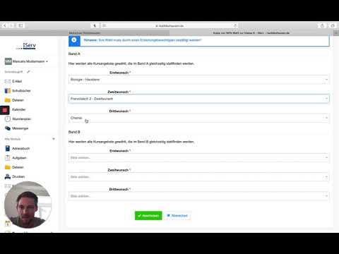 Wahl der Wahlpflichtkurse über iServ