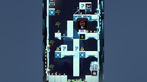 Lemmings. Level W 91-3. Walkthrough.