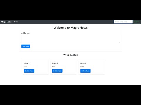 Magic Notes In JavaScript With Source Code | Source Code & Projects