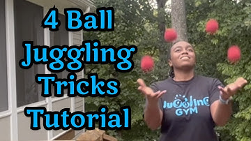 EASY 4 Ball Juggling Tricks | 4 Ball Juggling Tricks Tutorial