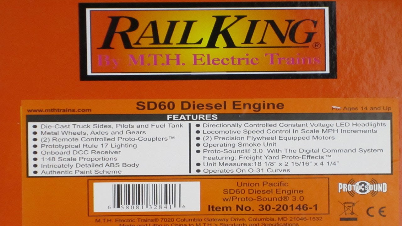 Rail King SD60 Diesel Engine Review - Proto Sound 3.0