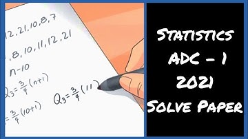 Statistics & business math|ADC - 1 2021(regular & private)solve paper(with Urdu explanation)