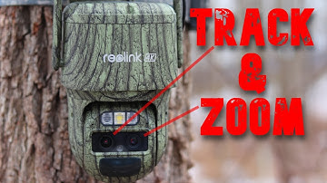 Automatically TRACKS and ZOOMS Reolink Camo TrackMix 4G Trail Camera EIOT Sim