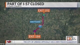 I-57 shut down my multiple crashes in Coles, Douglas Counties