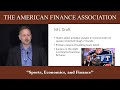 Sports, Economics, and Finance