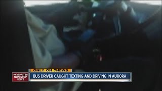 Photos show RTD bus driver texting while driving