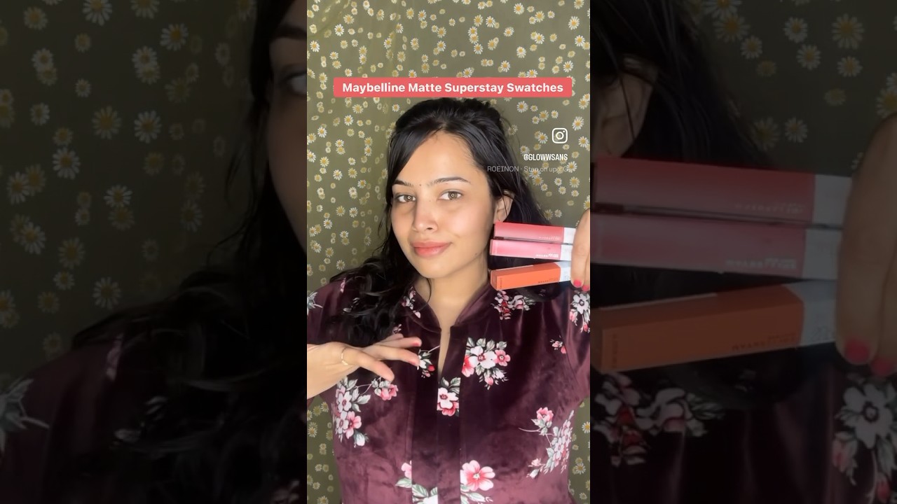 Maybelline Matte Ink Superstay Lipsticks - Delicate, Versatile, Initiator. Bare skin swatches