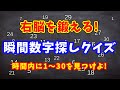 右脳を鍛える！瞬間数字＆アルファベット探し脳トレ！３０秒以内に全て見つけられたらスゴイ！