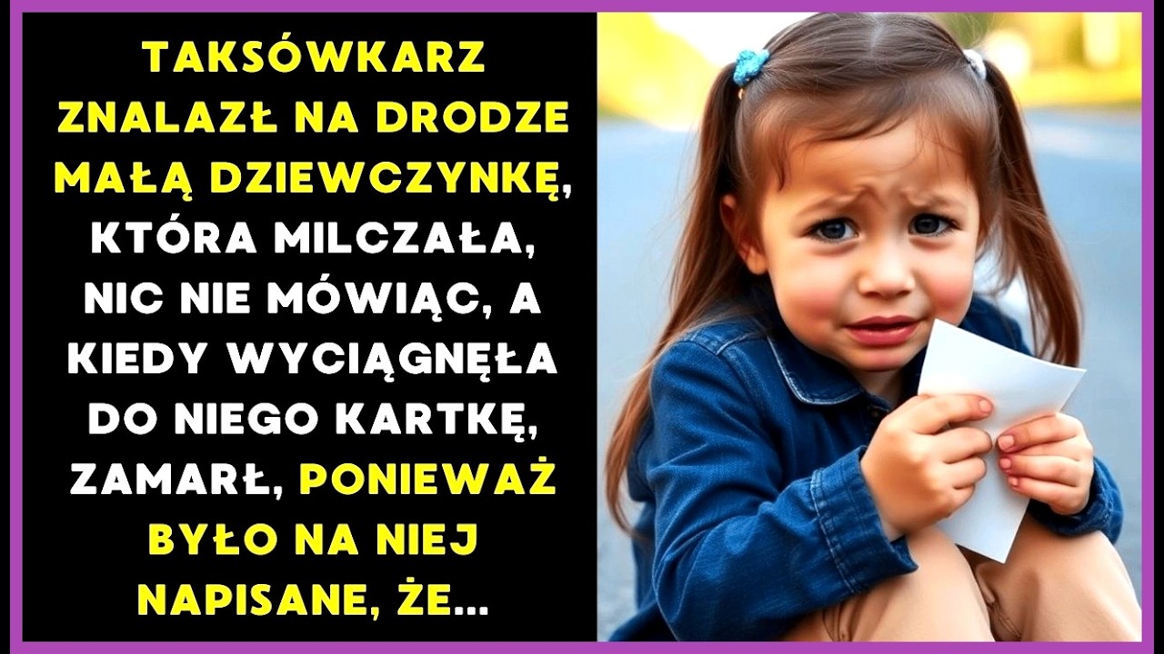 TAKSÓWKARZ ZAUWAŻYŁ MAŁĄ DZIEWCZYNKĘ NA DRODZE, A KIEDY DAŁA MU BANKNOT, ZAMARŁ W SZOKU...