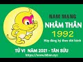 TỬ VI TUỔI NHÂM THÂN 1992 NĂM 2021 ( Tân Sửu )