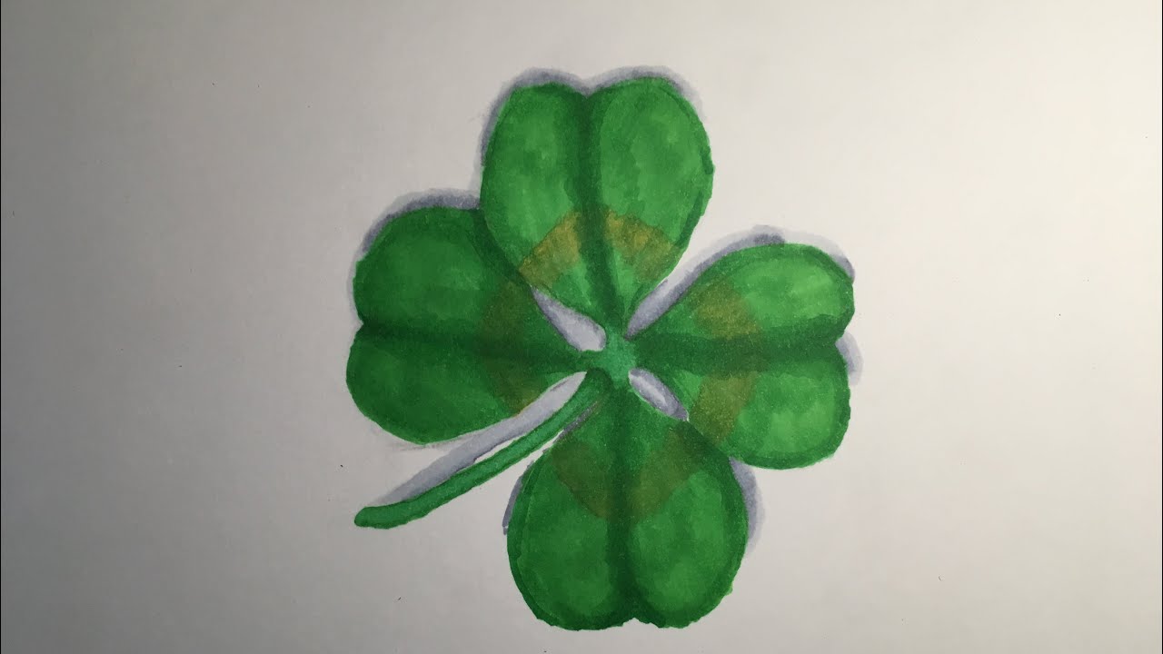 Как рисовать клевер