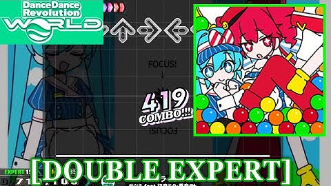 【DDR WORLD】 メズマライザー / サツキ feat.初音ミク・重音テト [DOUBLE EXPERT] 譜面確認+Clap