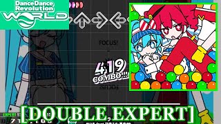【DDR WORLD】 メズマライザー / サツキ feat.初音ミク・重音テト [DOUBLE EXPERT] 譜面確認+Clap