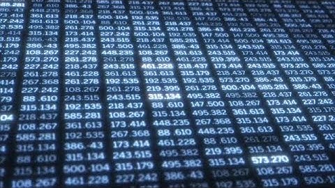 Wall Of Data Stock Motion Graphics