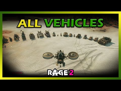 RAGE 2 - All 18 Vehicles 100% Showcase - YouTube