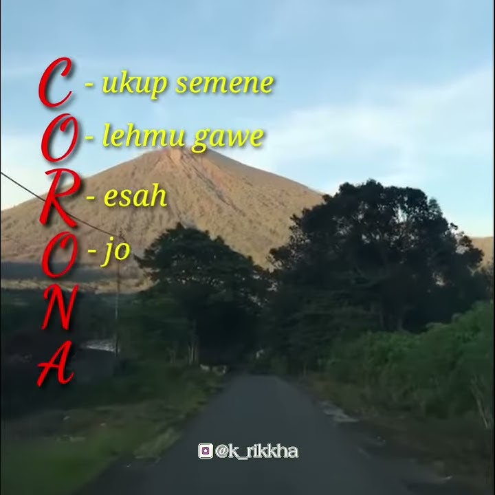 Story WA Terbaru | CORONA (Pagebluk)