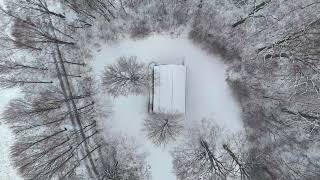 Drone Video of the Quaker Meeting House - Uxbridge, Ontario - Dec 2023