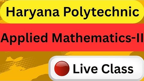 Mean and median | Applied Mathematics-II | Haryana Polytechnic