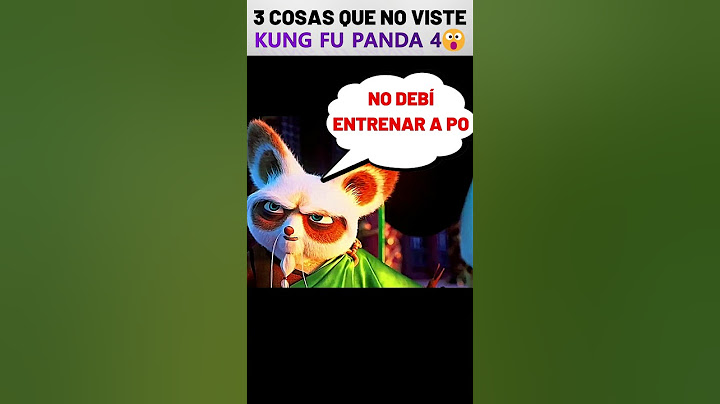 😮3 COSAS QUE NO VISTE EN KUNG FU PANDA 4