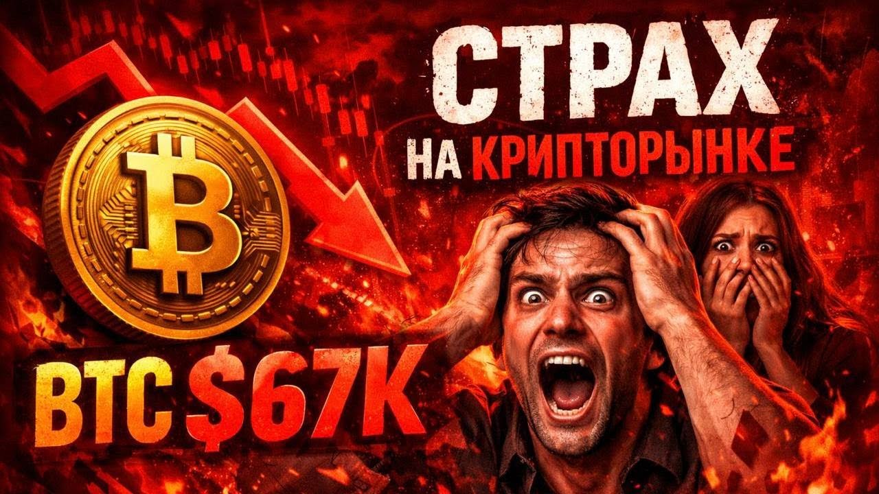 BTC $67K. СТРАХ НА КРИПТОРЫНКЕ