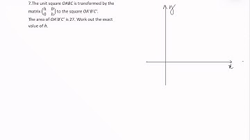Further Maths Matrix transformations unit square