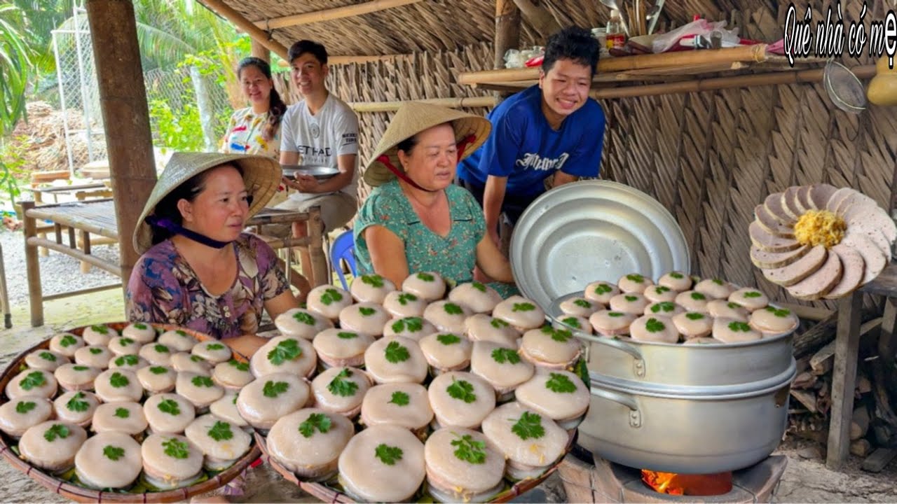 Bánh Dầy Chả Lụa, Chà Bông | Hương Vị Bánh Quê Mẹ Làm || Cha lua thick cake