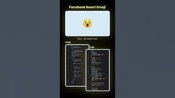Day 51 - Facebook React Emoji #html #css #shorts #javascript