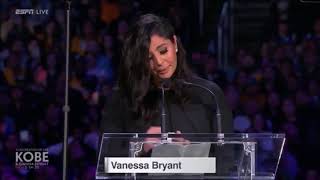 Vanessa Bryant  powerful words for Kobe and Gigi's memorial 24 2 20