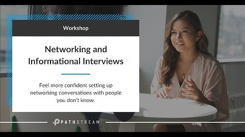 Workshop: How to Craft Networking Emails & Conduct Informational Interviews