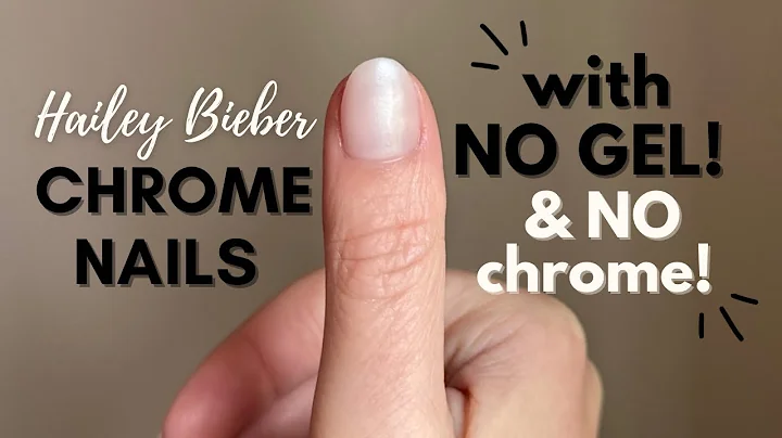 HOW TO : Hailey Bieber “Glazed” nails with NO gel + NO chrome!