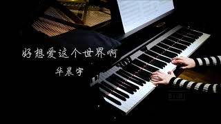 Video thumbnail of "钢琴 好想爱这个世界啊 华晨宇 【高清音质】【Bi.Bi Piano】"