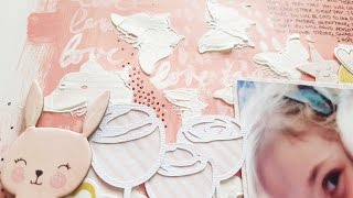 Scrapbooking Mixed Media Process- The Cut Shoppe- Crate Paper Little You