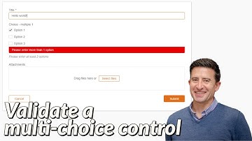How to validate a Multi-choice control in Nintex Forms (Office365 or Nintex Workflow Cloud)