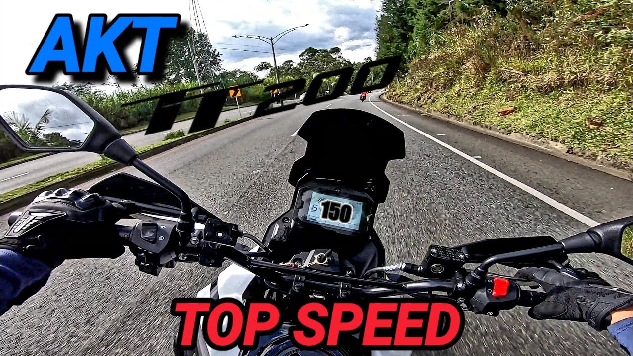 AKT TT 200 Top Speed 😱🔥🔥 | Candela bajando Palmas | Medina Motors