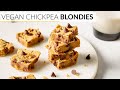 BLONDIE RECIPE | healthy, vegan chickpea blondies