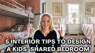 5 interior tips to design a kids’ shared bedroom