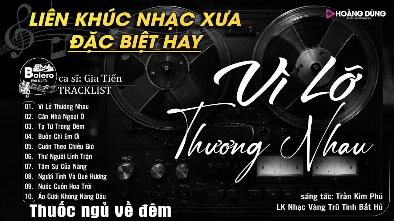 VÌ LỠ THƯƠNG NHAU ➤ Nghe Thử Một Lần Đảm Bảo Sẽ Không Hối Hận | Bolero Gia Tiến Cực ÊM TAI DỄ NGỦ