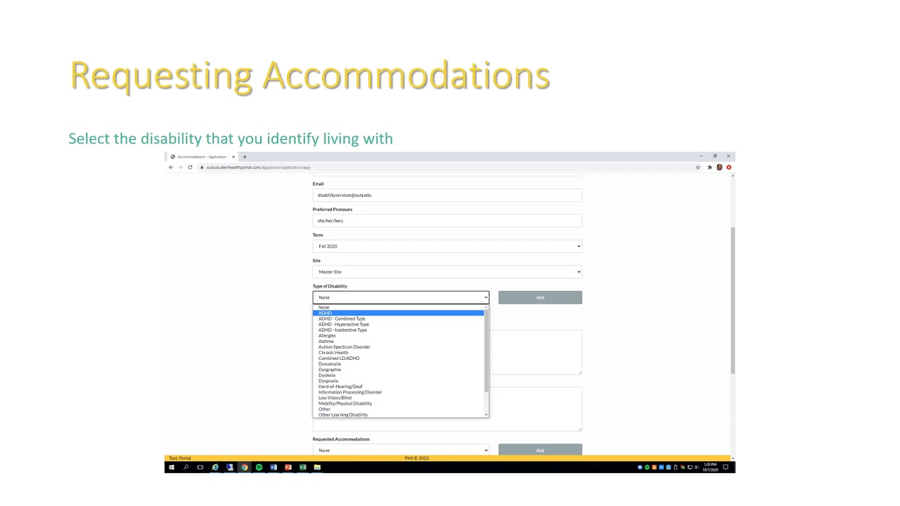 How to Request Accommodations - YouTube