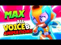 NEW BRAWLER MAX All 28 Voice Lines & Animations! - Brawl Stars December Update