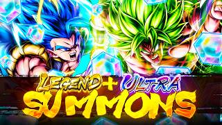 NEW SUMMON ANIMATIONS PERHAPS? SUMMONING FOR UL GOGETA AND LEGEND BROLY! | Dragon Ball Legends