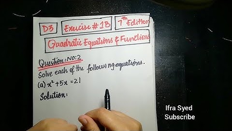 Mathematics Book 3 (D3) |  7th Edition | Exercise # 1 B | Q # 2 | Ifra Syed | in Urdu\Hindi
