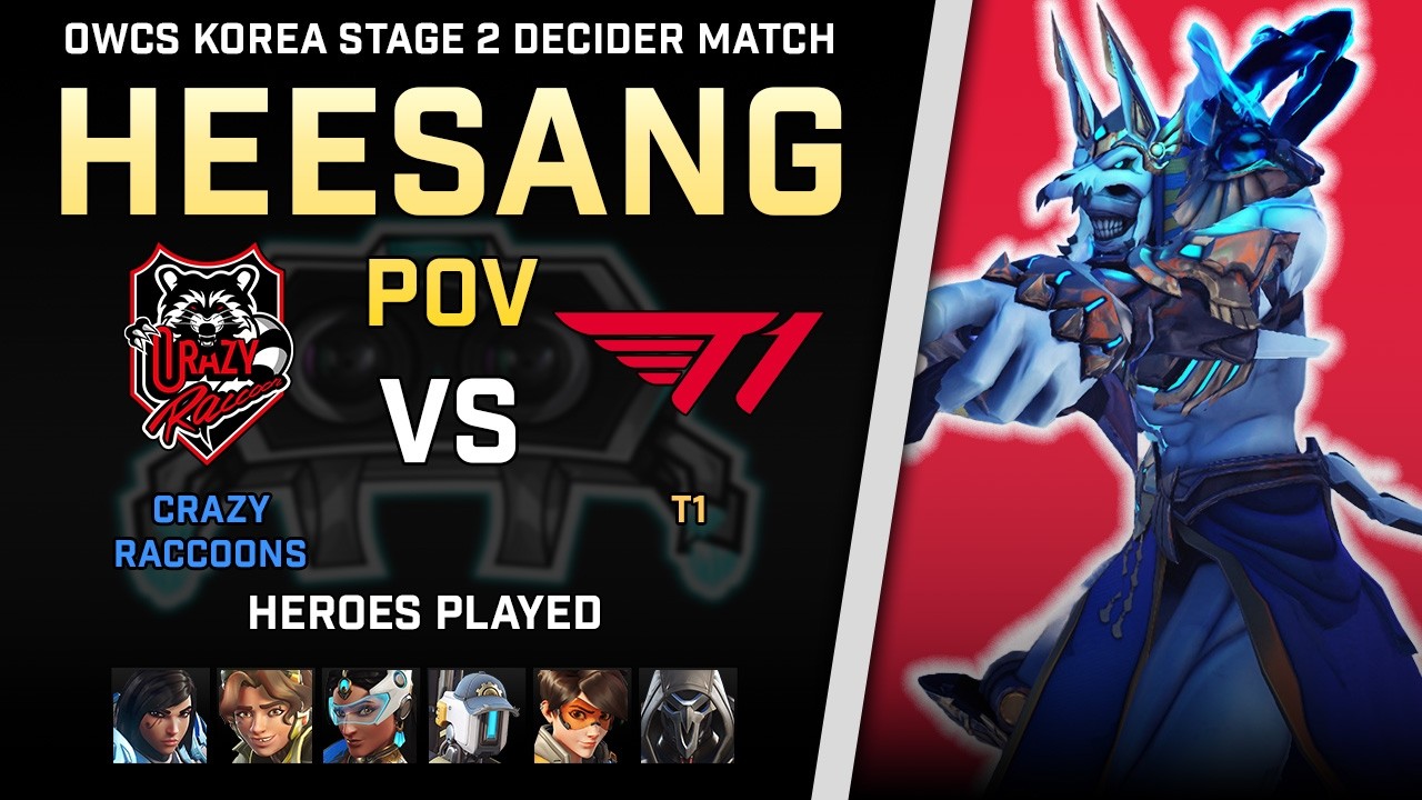 [ HeeSang ] Rambunctious Reaper | Crazy Raccoon vs T1 | OWCS Korea ...