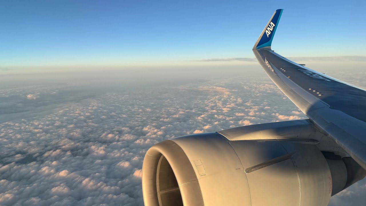 ANA Boeing767-300ER 羽田空港出発(東京)&金浦空港到着(ソウル)