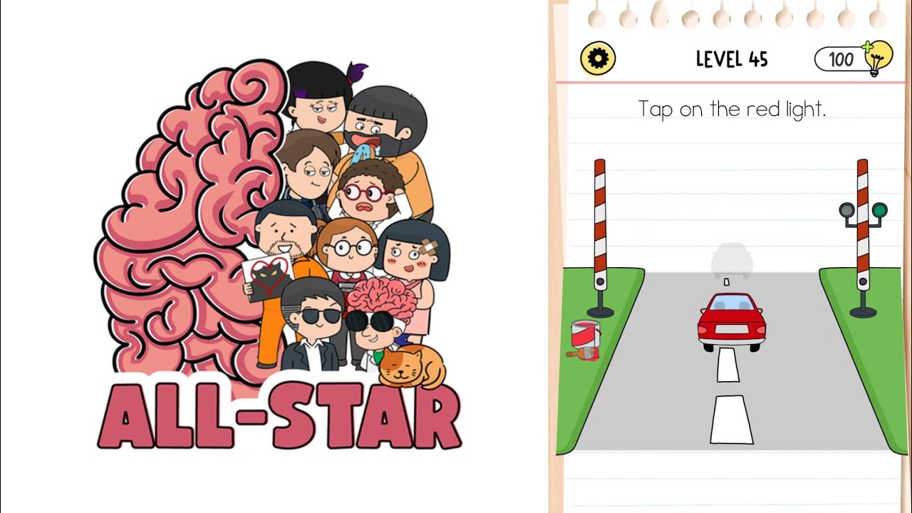 brain test all star level 45 - YouTube