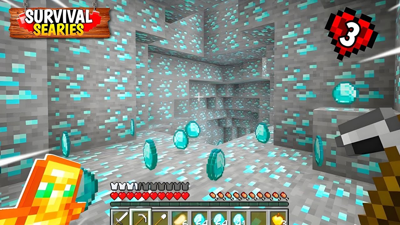I Found Diamond & Gold Mines! 😱 Minecraft Survival Series Gameplay Ep ...