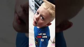 Picked my kid up from school early because he was sick🙉#parents #family #toddlers #funny #kids